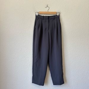 ARITZIA WILFRED High-Waisted The Effortless Pant Wide Leg in Grey (ankle length)